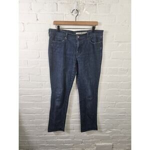 DKNY Women's Straight Leg Denim Jeans Regular Fit Mid Rise Blue Size 32